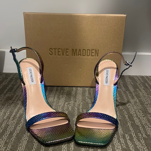 Steve Madden Rainbow Crocodile Heels - Picture 1 of 3